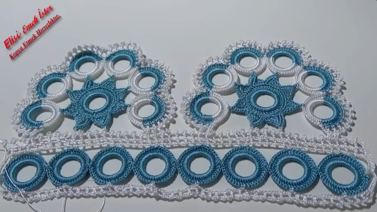 260. Yapana KOLAY görene GÖZALICI!! Göz dolduran çeyizlik tığ işi havlu kenarı modelim✅