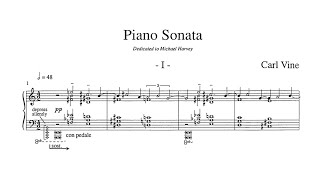 Carl Vine - Piano Sonata No. 1 [with score]
