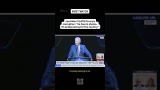 Joe Biden SLAMS Trump's corruption: He has no shame. It's embarrassing for the country.