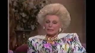 Eva Gabor talks about Zsa Zsa Gabor