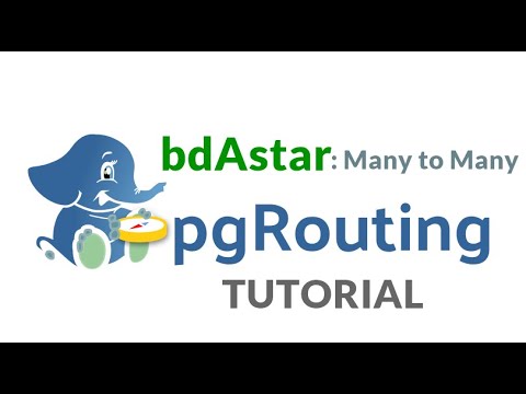 pgRouting#2 bdAstar(many to many)