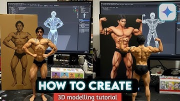 3D Model to Realistic Bodybuilder Figure 😱 | Unreal Transformation Tutorial #gemini 