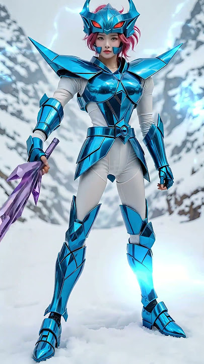 Alberich armor wearing #saintseiya #cosplay #ai