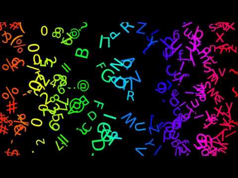 "Alphabet" ASCII animation in Processing