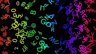 "Alphabet" ASCII animation in Processing