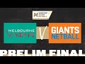 Vixens v giants  ssn 2022 preliminary final  full match  suncorp super netball
