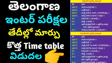 Telangana inter 2022 exams latest news/ts inter exam date update today
