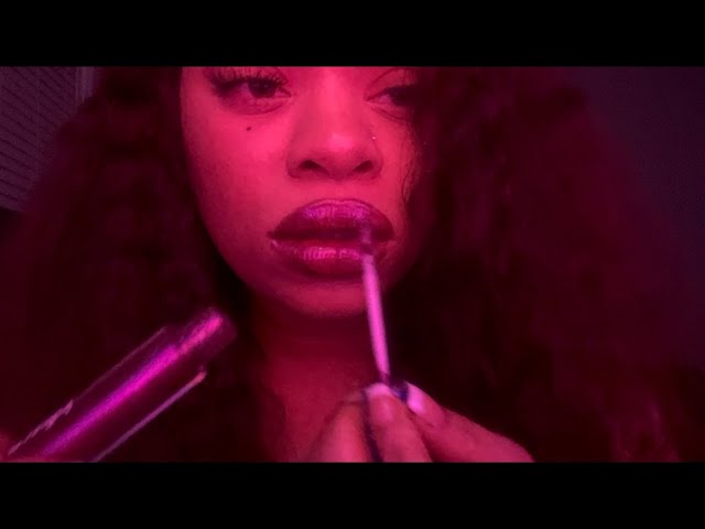 ASMR Lip Gloss Tapping & Application 💄 No Talking | Crisp Mouth Sounds