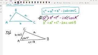 142 Week 6 Video 3 (6.6 The Law of Cosines, Part 1)