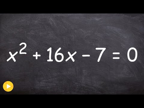 Using the quadratic formula to solve an equation