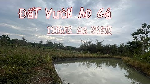 Đất vườn ao cá 1506m2 giá 850tr vị trí thích hợp nghỉ dưỡng ở định quán đồng nai.