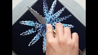 Frozen | knife technique ❤️ Painting Ideas 😍❤️