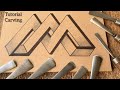 Relief wood carving for beginners : how to door wood Carve design 
