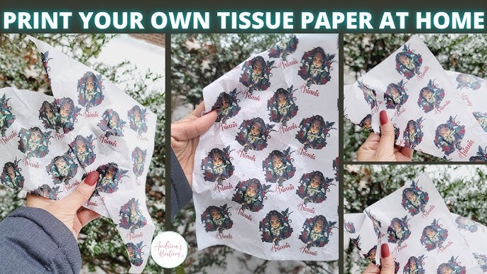 Tissue Paper & 5 Stickers Customizable Design With Your Logo 