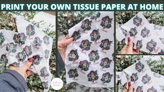 How To Print On Tissue Paper From Home with your Printer | Silhouette Studio Tutorial