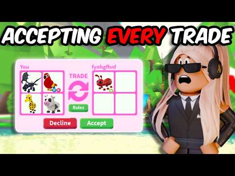 Saying YES to EVERY TRADE in adopt me... thumbnail