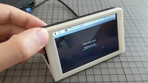 Overview: 3d printed enclosure for pimoroni HyperPixel 4.0 Rectangle Touch and raspberry pi zero