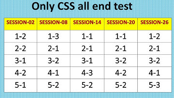 Css all end test
