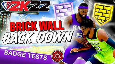 NBA 2K22 Best Defensive Badges : Brick Wall Post Defense By 2KLab