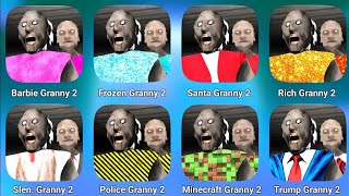 Granny 2 All New Mods || Barbie Granny 2 | Frozen Granny Mod | Rich Granny 2 | Santa | Granny Mod