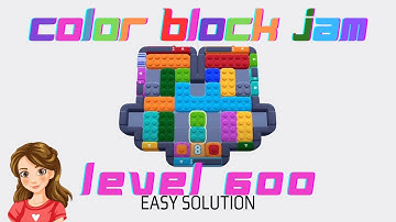 Color Block Jam Level 600 Easy Solution Walkthrough