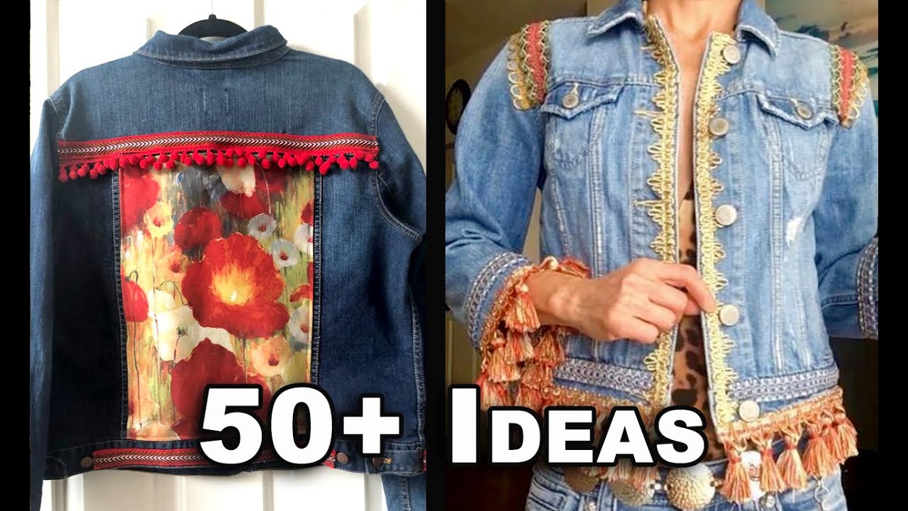50+ Jean Jacket Upcycle Ideas to Update Your Wardrobe - YouTube