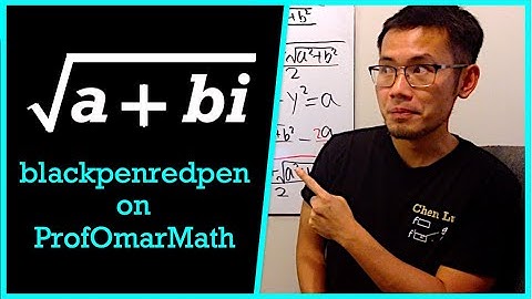sqrt(a+bi) featuring blackpenredpen | Finding square roots of complex numbers.