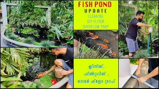 Fish Pond DIY Filter I Cleaning I Overflow Controlling I