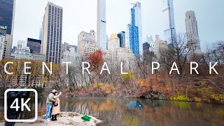 【4K】Walking in Central Park - New York City, Autumn Walk in 4k