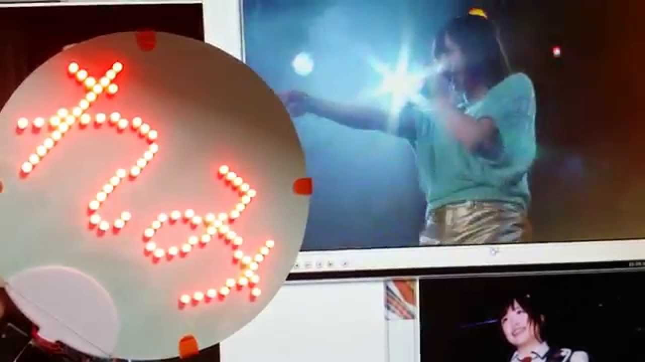 Ledで光る応援うちわを作成 れみ Youtube