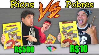 RICOS VS POBRES QUEM DESENHAR O MELHOR ÁLBUM DOURADO DO ENALDINHO VENCE #4