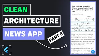 Build A News App - Display News | Presentation Layer | PART 8 - Flutter Clean Architecture screenshot 5