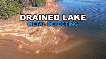METAL DETECTING Old Home Site Under A DRAINED LAKE!