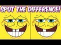 Photo puzzles 2 spongebob squarepants  spot the difference brain games for kids  child friendly