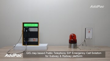 GIS map based public telephony SIP emergency call solution for subway, rail way(철도 승강장용 맵기반 비상통화장치)