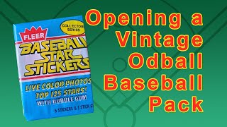 Opening a 1981 Fleer Star Stickers #baseball Wax Pack - Quick Breaks