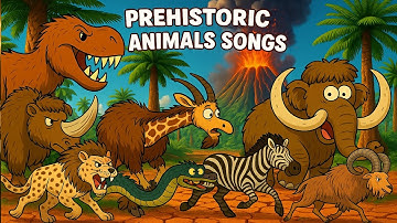 Prehistoric Animal Safari Song Sounds | Extinct Animals | Zazzy Melody