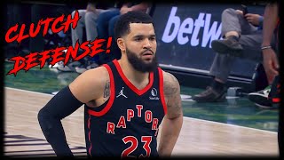 Fred VanVleet CLUTCH Late Game Defense on Giannis Antetokounmpo | RAPTORS vs BUCKS | Jan 15, 2022