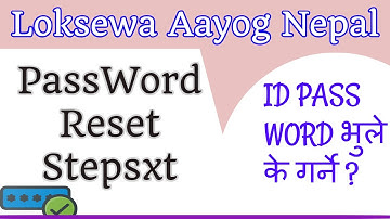 How to Recover Loksewa Aayog Username Password | Recover Screen Name & Password.
