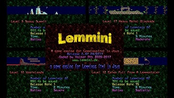 Lemmings - HMR1988 Presents 6 Years Of Work In One Giant Level Pack
