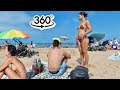 🌊 Calm Beach Walk in 360° | Real Life Coastal Experience | 8K 60fps
