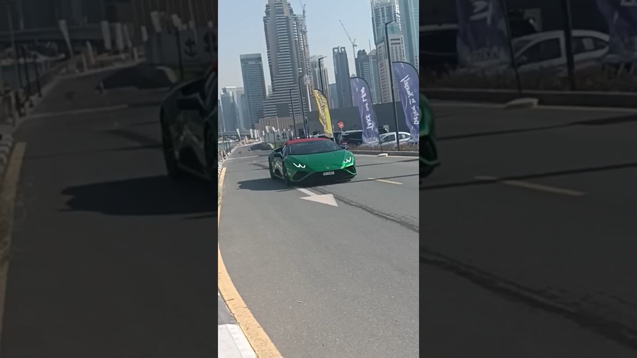 Ferrari 🏎️ Near Skydive 🪂 Centre Dubai 🇦🇪 #ferrari #skydivedubai