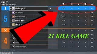 21 KILL RANKED GAME : Rainbow six siege