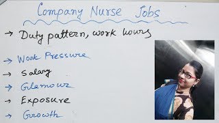 Company Nurse Jobs I Glamour, Duty, work, salary I Explained