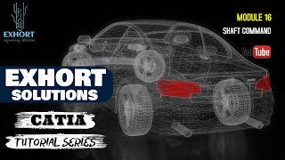 #16 SHAFT COMMAND FOR BEGINNER | CATIA V5 TUTORIAL | CATIA TUTORIAL FOR BEGINEER | CATIA TUTORIAL