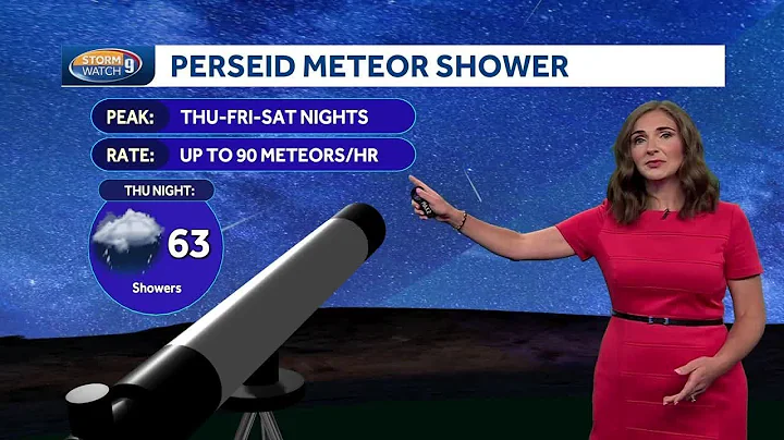 Perseid meteor shower at peak over the weekend