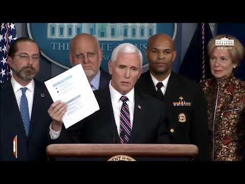 Trump Coronavirus Task-Force Holds Press Briefing