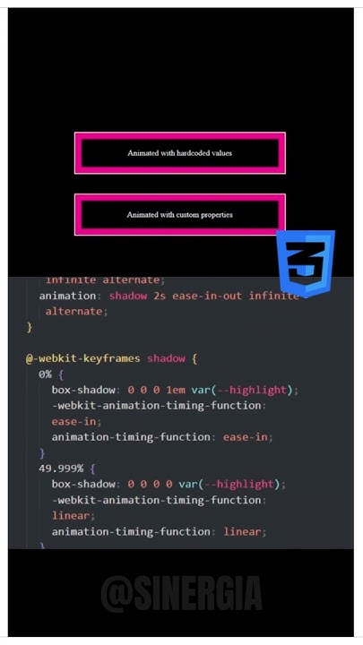 Efecto de sombra interior y exterior animada en una caja con HTML y CSS ...