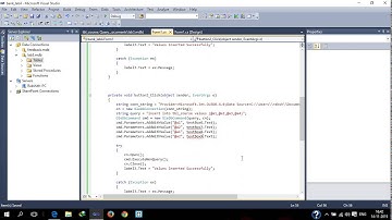 C# Tutorials 2 - Tab View Control and Database Connectivity