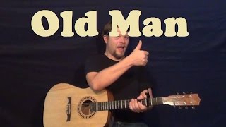 Miniatura del video "Old Man (Neil Young) Easy Strum Guitar Lesson Chords How to Play Old Man Tutorial"